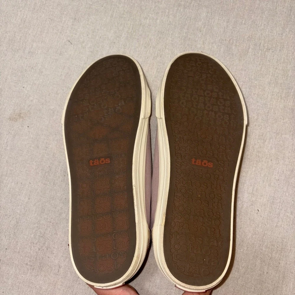 Taos Plim Soul Mauve Tan Canvas Low Top Sneakers Womens 7.5‎ - Picture 6 of 8